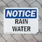 Signmission Rain Water, 24 in W x Rectangle, Plastic OS-2PACK-NS-P-1824-L-17975 - alternate 6